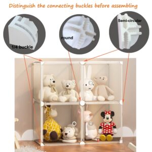 WANLIAN Stuffed Animal Storage,Dustproof Plush Toys Organizer, Great Storage Ideas for Dolls,Teddies and Figures (14"x14"x55")