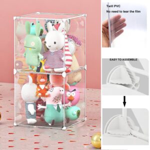 Stuffed Animal Storage,Plush Toy Organizer and Storage, Great Storage for Dolls,Teddies and Figures (14"x14"x28")