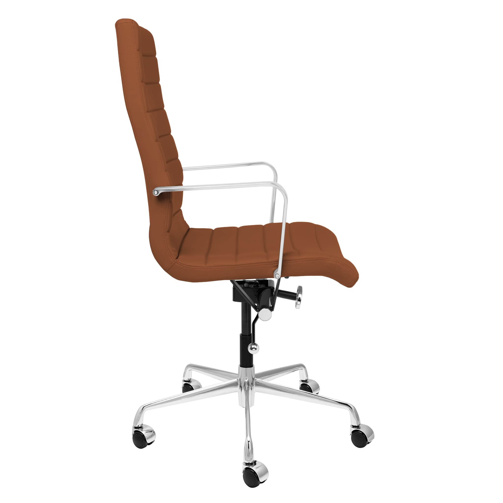 Laura Davidson Furniture SOHO II Tall Back Ribbed Management Chair (Brown)