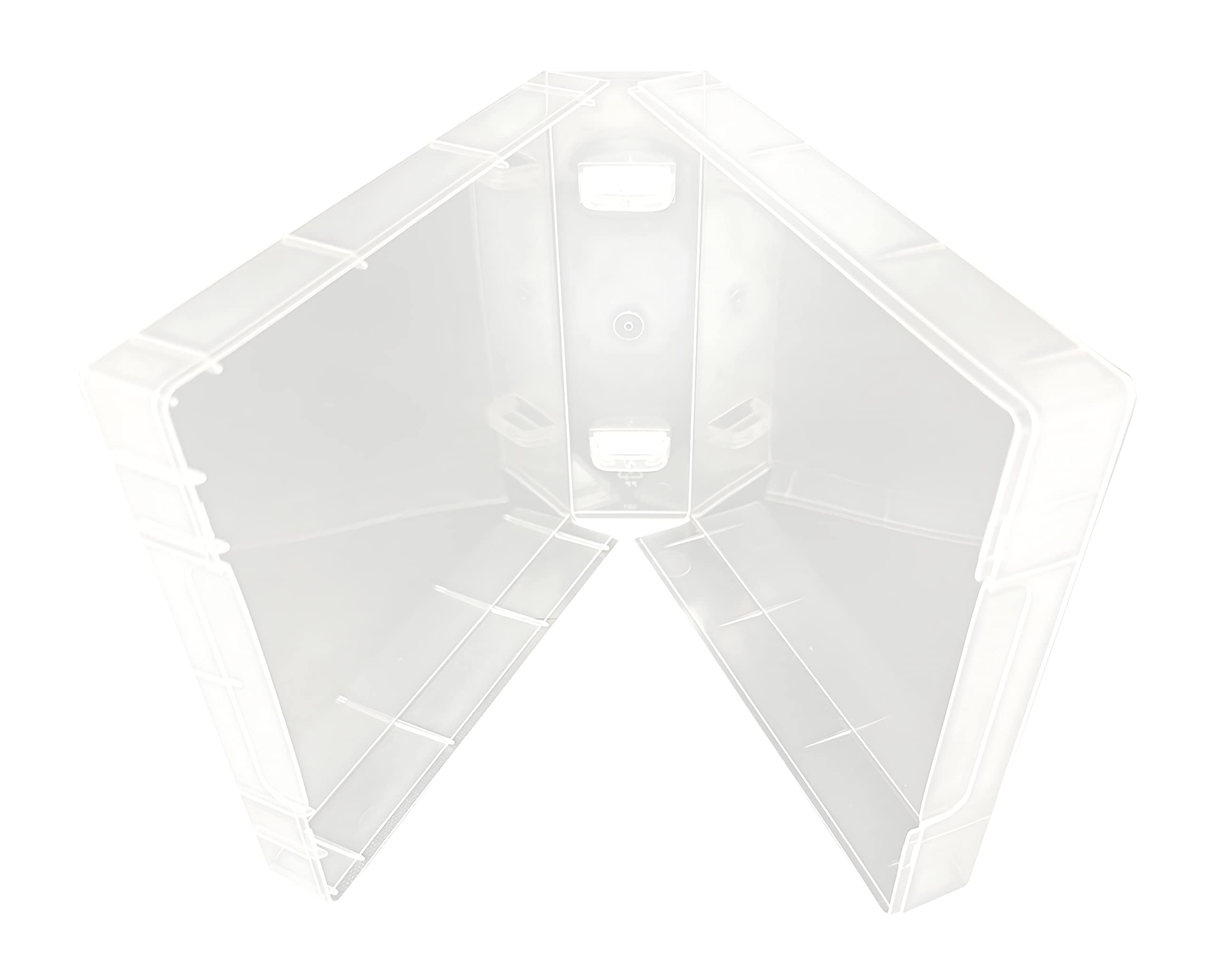 CheckOutStore Clear Storage Square Cases 40mm for Wood Mounted Rubber Stamps - Ideal for Organizing Small Craft Supplies (Pack of 5)