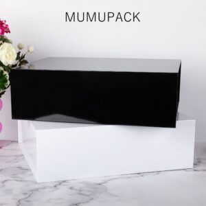 MUMUPACK Extra Large White Gift Box 19x16x6 Inches, Huge Gift Box, Large Gift Box with Lid Magnetic Closure, Groomsman Proposal Box, Rectangle Collapsible Gift Boxes for Wedding Dress