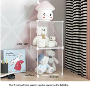 Stuffed Animal Storage,Plush Toy Organizer and Storage, Great Storage for Dolls,Teddies and Figures (14"x14"x28")