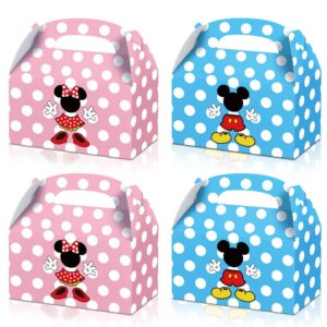 bchocks 24 pcs party favor candy boxes for mouse birthday party supplies, party gift goody treat for mouse party favors decor