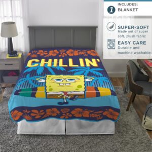 Franco Spongebob Squarepants Bedding Super Soft Micro Raschel Throw Blanket, 62 in x 90 in, (Officially Licensed Product) Collectibles