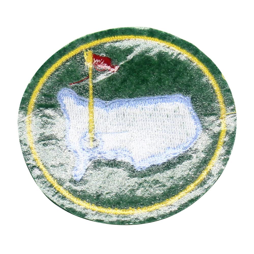 Red Flag Golf &USA Map Iron On Patch Embroidered Iron On Applique 2.7inch