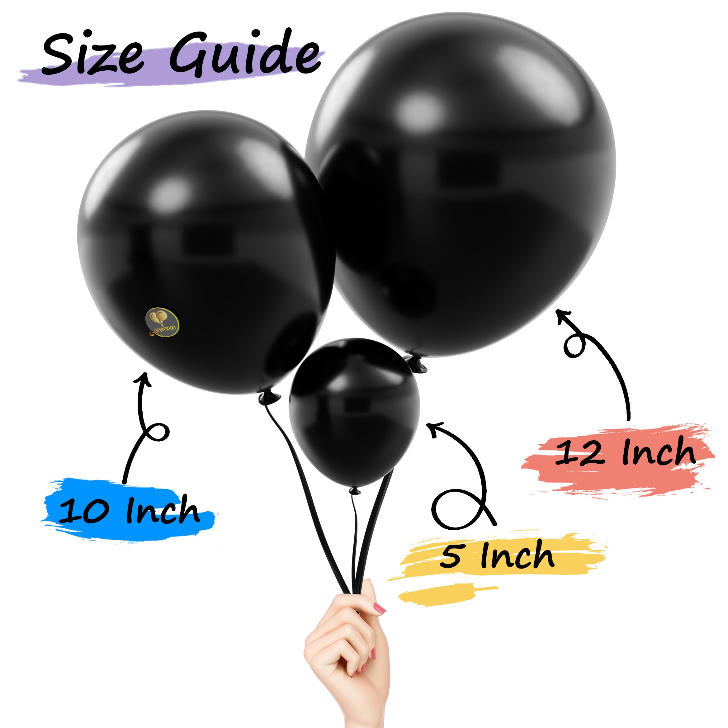 AFTERLOON® Biodegradable Mini Balloons 100 pcs Clear 5 Inch, Transparent Color Thickened Extra Strong Latex Helium Float, Baby Shower Gender Reveal Garland Arch Wedding Birthday Party Decorations