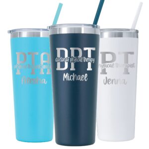 avito 22 oz physical therapist gift - laser engraved, vacuum insulated - physical therapy tumbler, occupational therapist, physical therapist assistant, pt, dpt, ot, pta