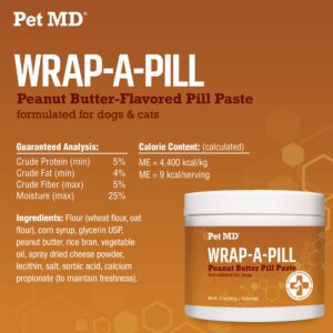 Pet MD Biotic Probiotic Powder & Wrap A Pill Peanut Butter Flavor Pill Paste