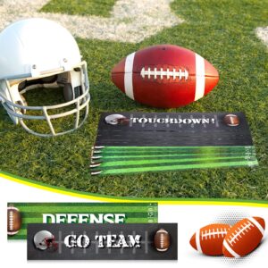 10 Pcs Football Cutouts 3.94 x 16.93 Inches Football Decorations Football Bulletin Board Decorations Football Decorations for Locker Football Sign for Sports Tailgate Birthday Football Theme Parties