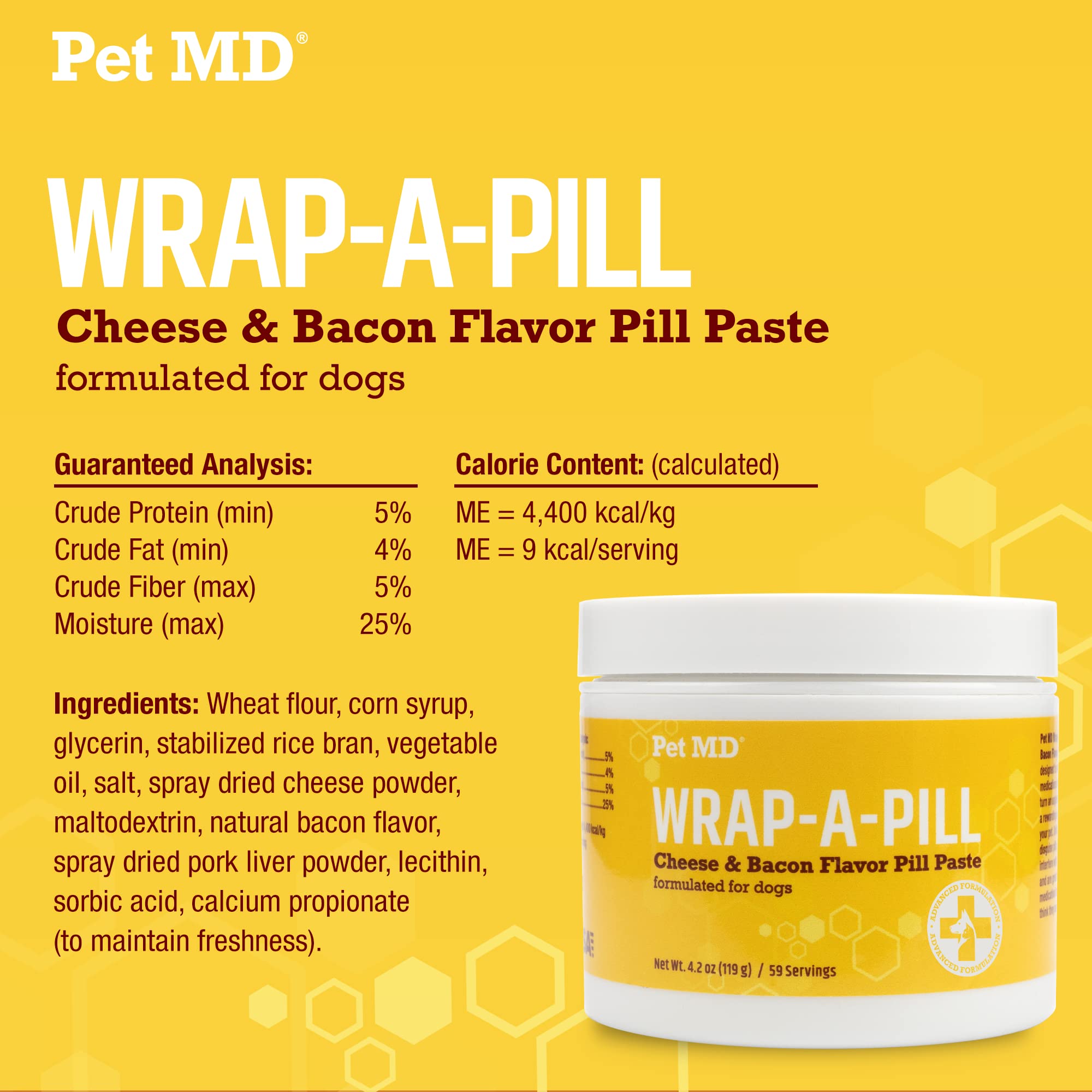 Pet MD Biotic Probiotic Powder & Wrap A Pill Cheese + Bacon Flavor Pill Paste