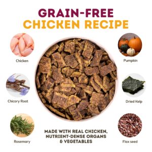 Only Natural Pet MaxMeat Holistic Air Dried Dry Dog Food - All Natural, High Protein, Grain Free and Limited Ingredient - Made with Real Meat - Chicken with Pumpkin & Parsley 2 lb (Pack of 2)