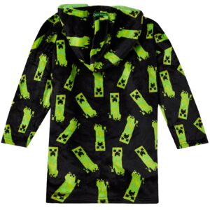 Minecraft Boys Lounge Hoodie Creeper Black One Size