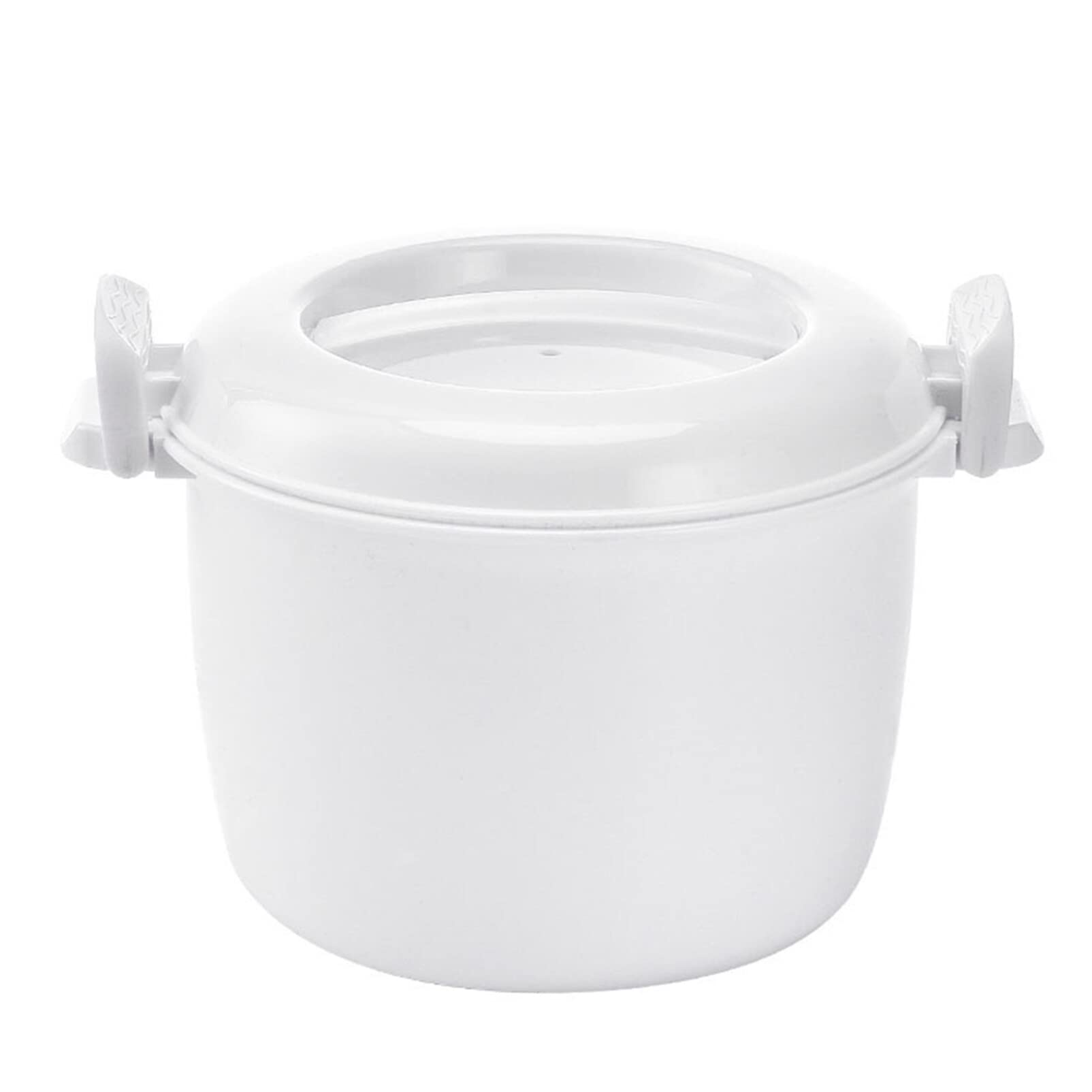 Operitacx Microwave Rice Maker Microwave Rice Cooker Steamer Bowl Pasta Cooker Noodle Fish Vegetable Veggie Steaming Bowl Microwave Food Container Cookware for Soup Rice Chicken Cooking Mini Food