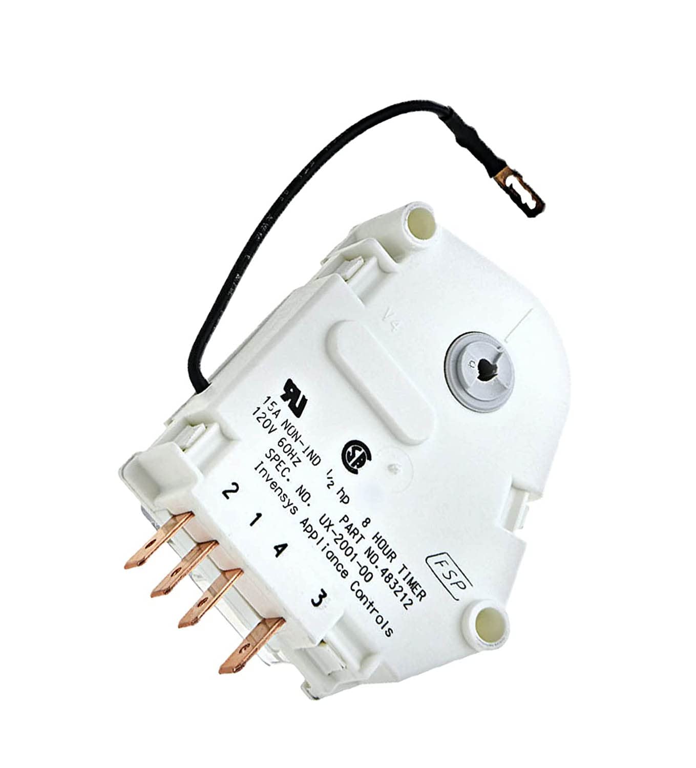 Eopzol W10822278 Refrigerator Defrost Timer for Whirlpool AP5985208 PS11723171 483212 4339856 945486 1127570 2154912 943428 851160 480561