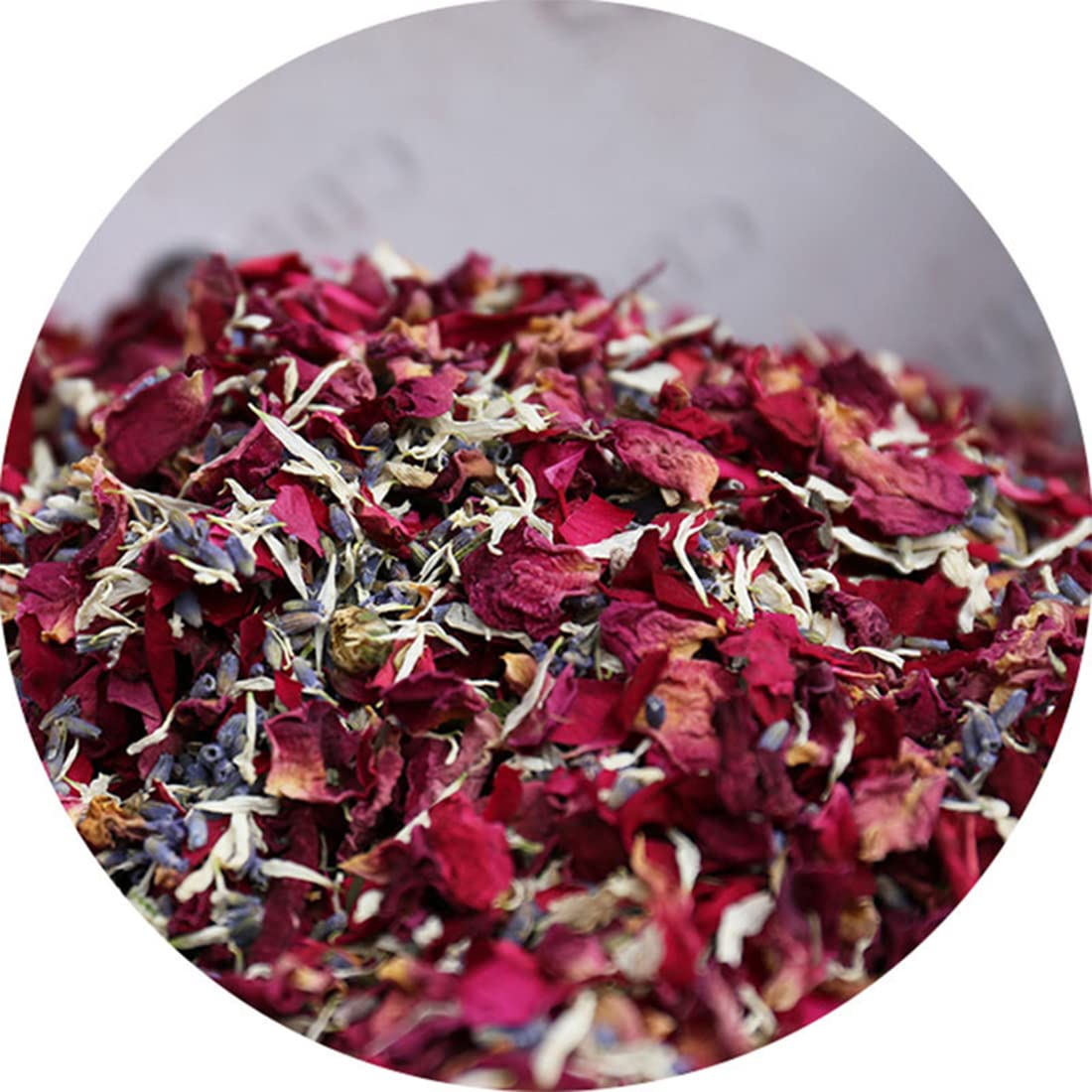 TooGet Wedding Confetti Dried Flower Petals, 100% Natural Confetti Dried Petals Biodegradable Petal Confetti for Wedding and Party Decoration - 115g (Red Roses Petals)