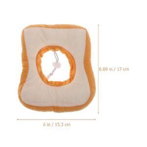 Mipcase Cute Neck Adjustable Puppy Toast After Surgery, Elizabeth Design Cat Lovely Bread Cats S Kitten/to Cone: Stop Soft Size for Soft- Cones Bite Collar: with