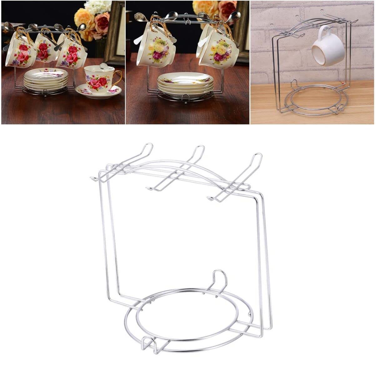 Coffee Mug Holder for Countertop: Coffee Cups Rack Coffee Mug Organizer Station Mug Stand Coffee Bar Accessories