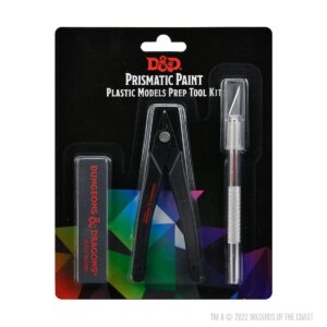 d&d prismatic paint: plastic models prep tool kit | flexi-sander, hobby knife, sprue cutter | wizkids