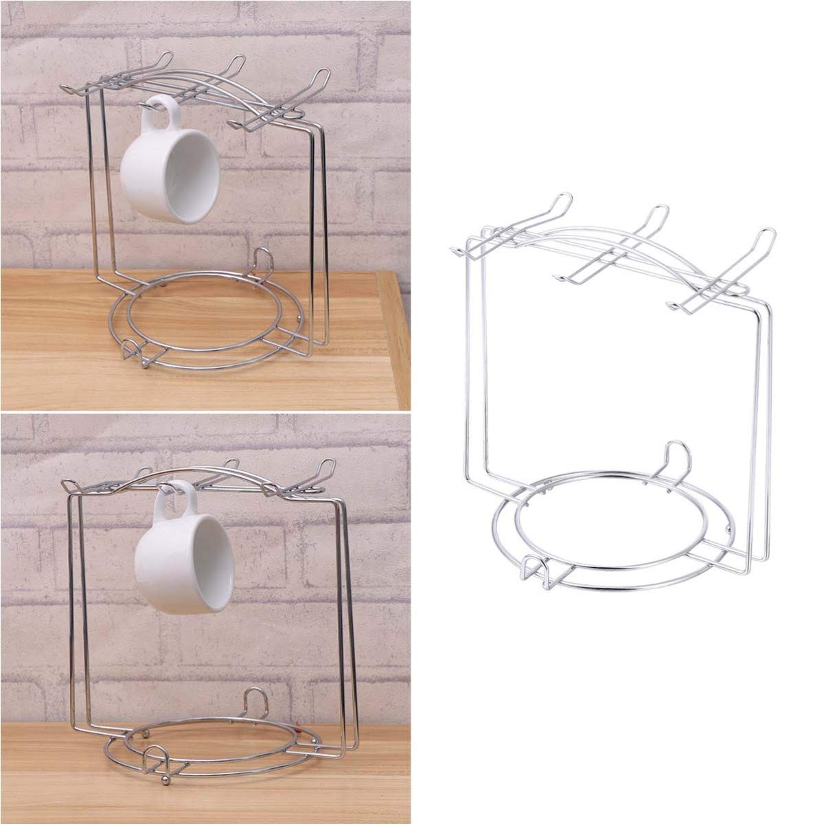 Coffee Mug Holder for Countertop: Coffee Cups Rack Coffee Mug Organizer Station Mug Stand Coffee Bar Accessories