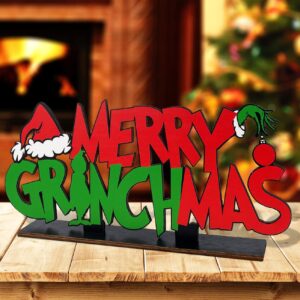 merry christmas table decoration signs merry christmas wooden centerpiece signs merry christmas table toppers for winter holiday christmas party table top decoration