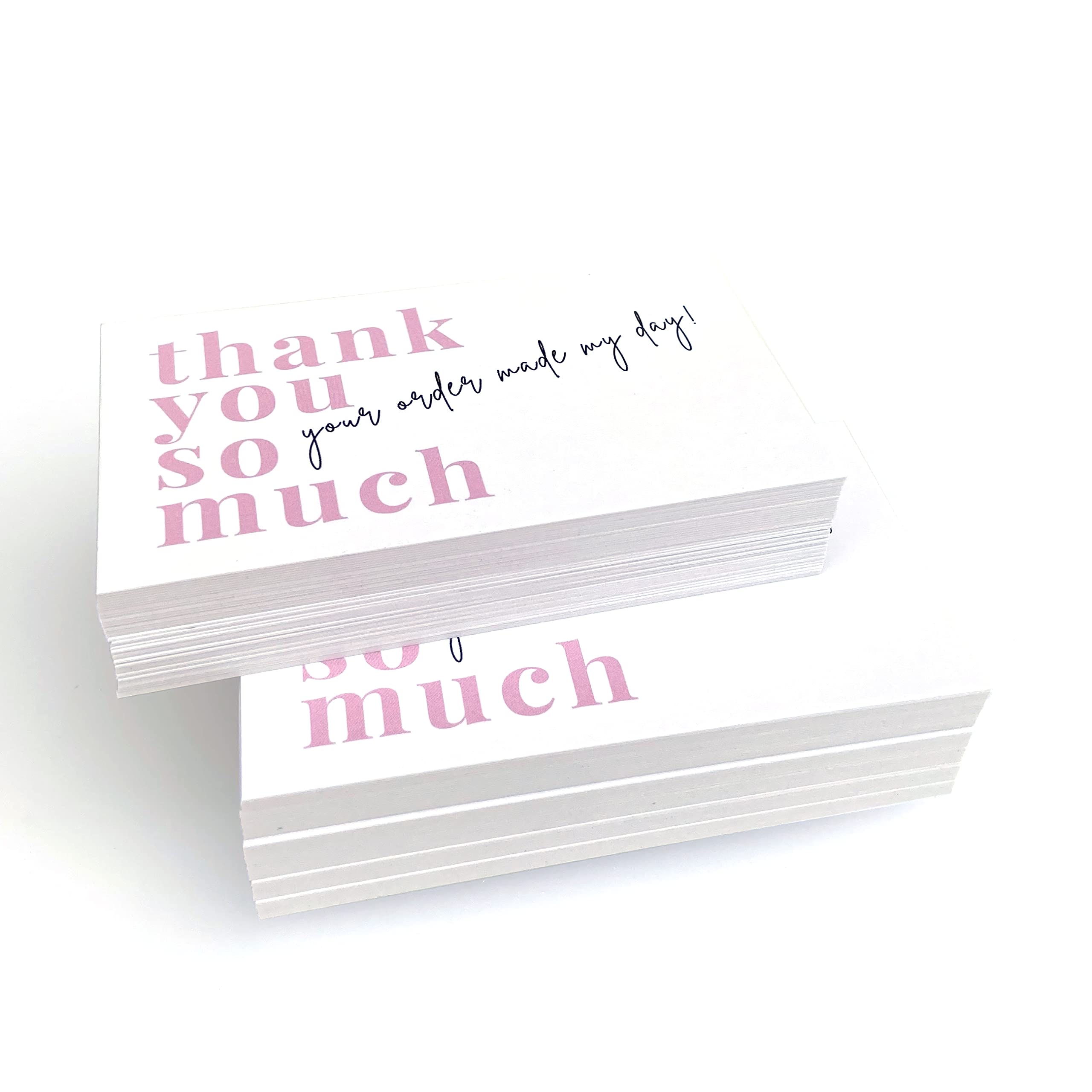 RXBC2011 Thank you for your order Cards Your order made my day Client Appreciation Package Insert for Online business Pack of 100