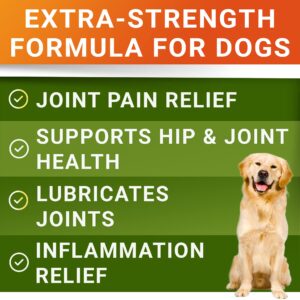 Senior Advanced Glucosamine Joint Supplement + No Poo Treats Bundle - Hip & Joint Pain Relief + Coprophagia Stool Eating Deterrent - Omega-3, Chondroitin, MSM + Probiotics & Digestive Enzymes - 240Ct