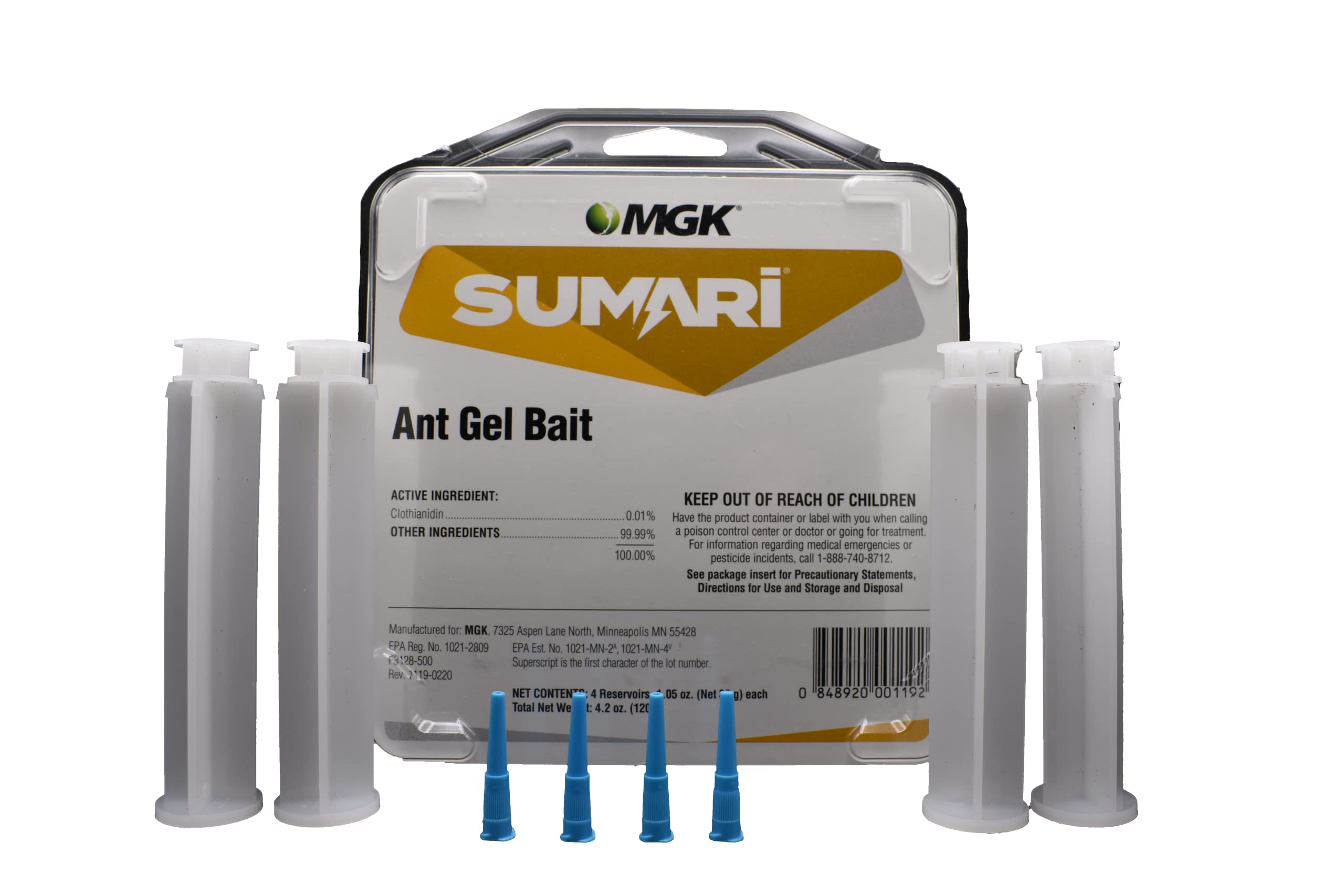 MGK - Sumari Ant Gel 4 Tips, 4 plungers, 4 reservoirs