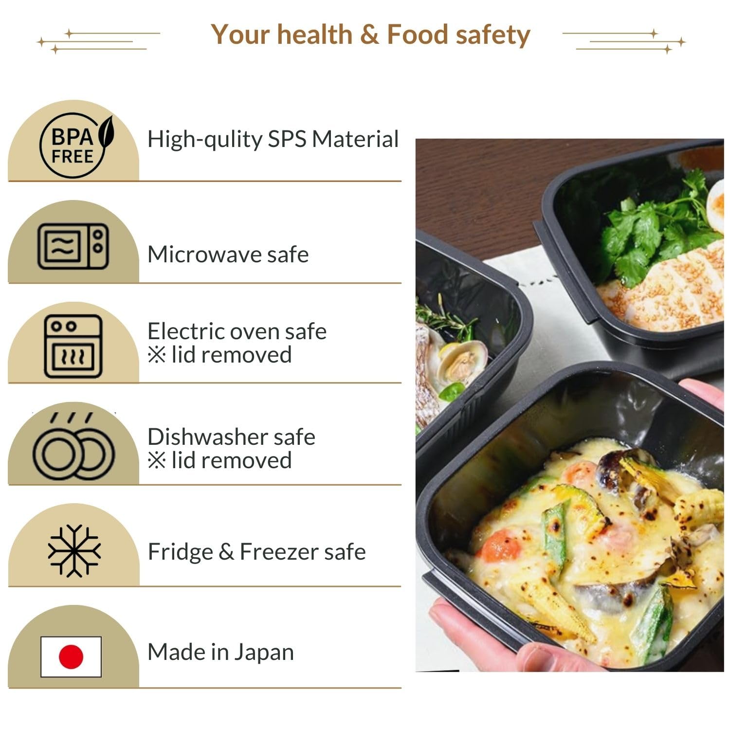 Microwave Cookware | Oven cookware | Freezer Container | Multi Kitchen tool | Heat Resistant | Dishwasher Safe | Quick healthy waterless cooking | Easy clean | Made in Japan | IMGLBPS-PS-OR