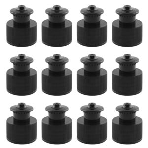 jcbiz bottle caps 12pcs push pull caps for water bottles plastic 24mm pet bottles and glass bottles black water push pull lids