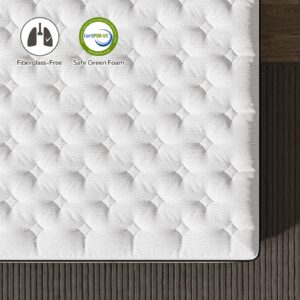 UniPon 12 Inch Hybrid Mattress King, Spring Mattress with Gel Memory Foam, Medium Firm Mattress, Assembled in USA, Supportive Individually Pocket Spring Mattress, Bed in a Box, Pressure Relief