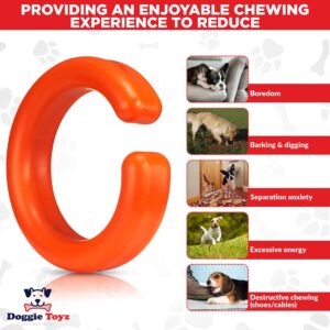 Dog Chew Toy for Moderate Chewers – Non-BPA Natural Rubber Dog Bone – Treat Filling Puppy Chew Toy for Teething – Made in USA( Orange Toy Only) Dog Toys for Dental Care, Teeth Cleaning