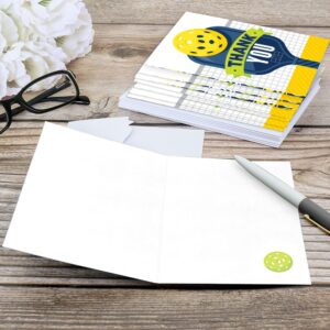 Big Dot of Happiness Let’s Rally - Pickleball - Birthday or Retirement Party Thank You Cards (8 count)