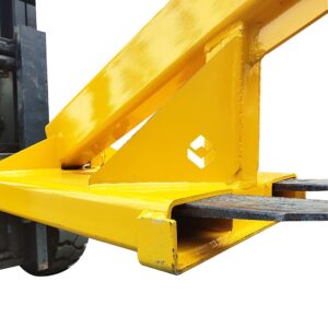 LGXEnzhuo Forklift Mobile Crane, Forklift Extension Attachments Crane, 6600lbs Loading Capacity, with Truss Hoist Jib Boom and Hook, for Towing Handling Equipment, Yellow