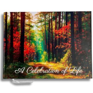 funeral guest book | memorial guest book | guest book for funeral hardcover | guestbook for sign in, celebration of life memorial service | funeral guest sign book with memory table card sign included