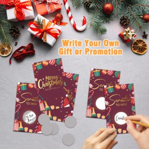 Pack 50 Funny Christmas Scratch Off Game Cards, Christmas Party Scratch Games Merry Xmas Party Supplies, for Groups, Kids, Adul, Christmas Party Game, Holiday, Bridal Shower, Baby Shower (HiMo172)