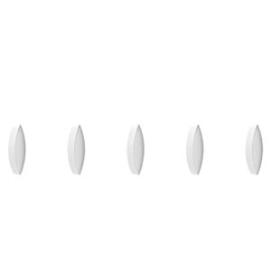 stonylab magnetic stir bar, 5-pack 10 mm laboratory stir plate bar ptfe-coated stir bar set magnetic stirring bars white stir mixer for stirrers, olive shape, 5 pk