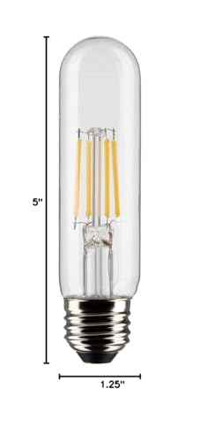 Satco 5.5-Watt LED E26 Light Bulb, 3000K, 15000 Hour Rating, Dimmable