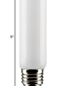 Satco 8-Watt LED E26 Light Bulb, 3000K, 15000 Hour Rating, Dimmable, Frost