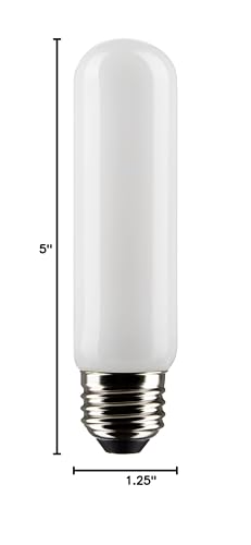 Satco 8-Watt LED E26 Light Bulb, 3000K, 15000 Hour Rating, Dimmable, Frost