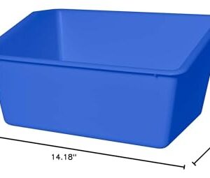 Creatology Blue Plastic Book Storage Bin Organize Books for Classroom, Playroom, Bedroom, and Library - Bulk 12 Pack