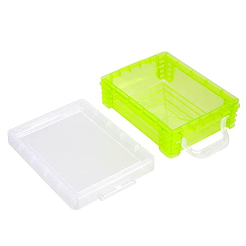 Green Stacking Crayon Box by Simply Tidy - Plastic Storage Containers for School Supplies, Sewing and Crafts - Bulk 36 Pack