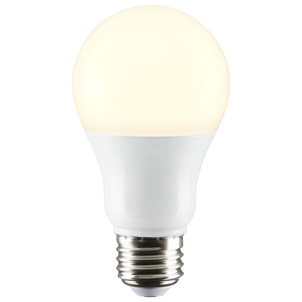 Satco 8.8-Watt LED E26 Light Bulb, 2700K, 25000 Hour Rating, Dimmable White