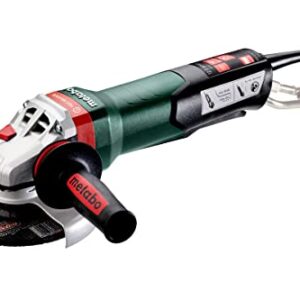 Metabo 6-Inch Angle Grinder, 10,000 RPM, 12 Amp, Non-locking Paddle Switch, Brake, Low Vibration Handle, Drop Secure, Made in Germany, WPB 13-150 Quick DS, 603645420, Green