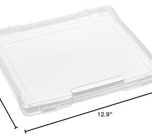 Simply Tidy 8.5" x 11" Storage Case Portable Case for Documents, Papers, Sewing, Crafts - Bulk 10 Pack