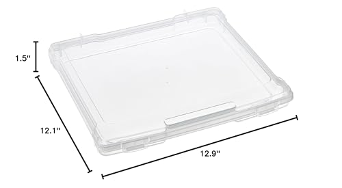 Simply Tidy 8.5" x 11" Storage Case Portable Case for Documents, Papers, Sewing, Crafts - Bulk 10 Pack