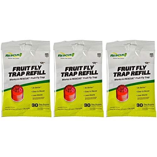 RESCUE! Fruit Fly Trap Bait Refill – 30 Day Supply – 3 Pack