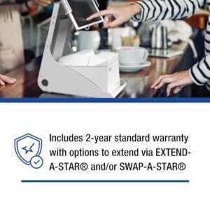 Star Micronics TSP143IVUE USB/Ethernet (LAN) Thermal Receipt Printer with Android Open Accessory (AOA), CloudPRNT, Cutter, and Internal Power Supply - Gray