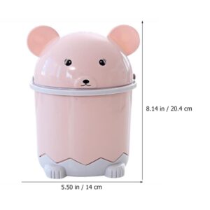 Toyvian 3Pcs Mini Desk Trash Can with Lid Waste Paper Basket Trash Bin Tiny Trash Can Waste Basket Tiny Trash Can Cute Trash Can Mini Baskets Desk Trash Can Desktop Trash Can Recycle Bin with Lid