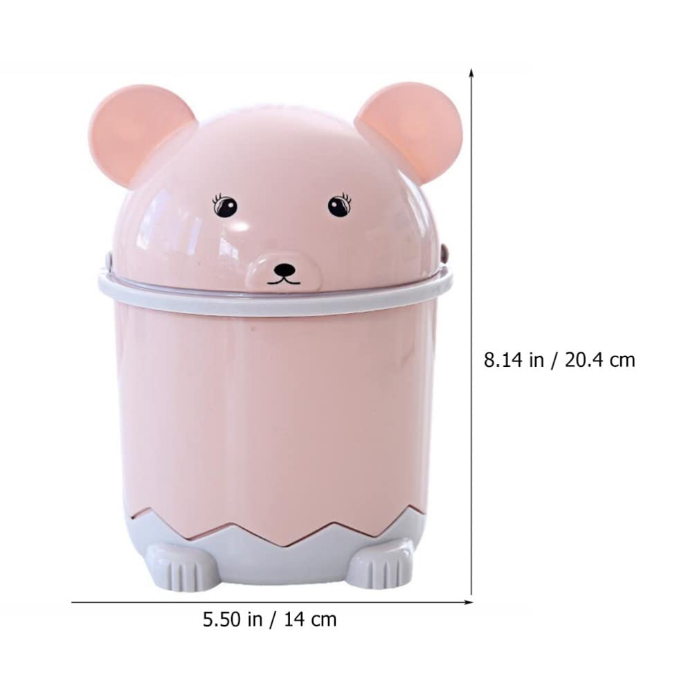 Toyvian 3Pcs Mini Desk Trash Can with Lid Waste Paper Basket Trash Bin Tiny Trash Can Waste Basket Tiny Trash Can Cute Trash Can Mini Baskets Desk Trash Can Desktop Trash Can Recycle Bin with Lid