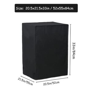 BOSKING Compact Refrigerator Cover Outdoor or Indoor Fridge Freezer Cover Waterproof Dustproof Chest Deep Freezer Cover Mini Single Fridge Cover - Black